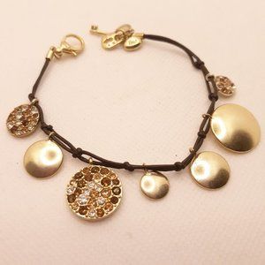 Fossil Brand Earth Tone Rhinestones Bracelet